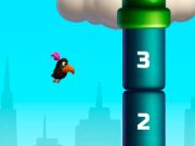 Spel Flappy skebob wiskunde voël aanlyn