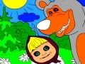 Spel Masha en die beer in die bos  aanlyn