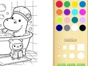 Spel Gesellige vriende kleurboek vir kinders aanlyn