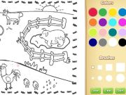 Spel Boerdery inkleurboek vir kinders aanlyn
