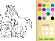 Spel Plaasdiere kleurboek vir kinders aanlyn Spel Plaasdiere kleurboek vir kinders aanlyn