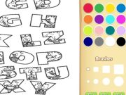 Spel Alfabet dierekleurboek vir kinders aanlyn