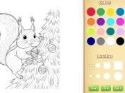 Spel Kersdierkleurboek vir kinders aanlyn