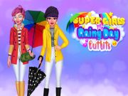 Spel Super Girls My Rainy Day -uitrustings aanlyn