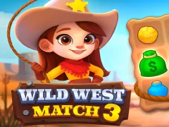 Spel Wild West Match 3 aanlyn