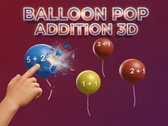 Spel Balloon Pop Addition 3D aanlyn