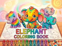 Spel Elephant Coloring Book aanlyn