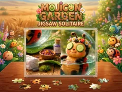 Spel Mojicon Garden Jigsaw Solitaire! aanlyn