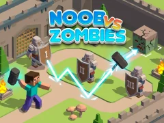 Spel Noob vs Zombies aanlyn