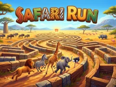 Spel Safari Run aanlyn