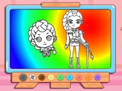 Spel Coloring Book: Kpop Rumi aanlyn
