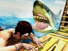 Spel Raft Angry Shark Hunting aanlyn