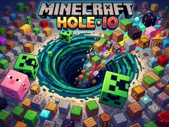 Spel Minecraft Hole IO aanlyn