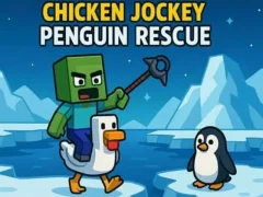Spel Chicken Jockey: Penguin Rescue aanlyn