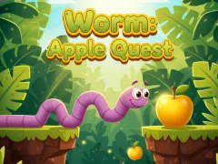 Spel Worm:  Apple Quest aanlyn