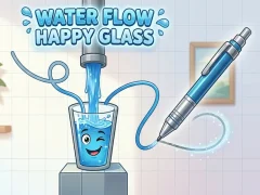 Spel Water Flow Happy Glass aanlyn