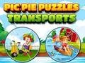 Spel Pic Pie Puzzles Transports aanlyn