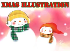 Spel Xmas Illustration aanlyn