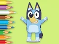 Spel Coloring Book: Happy Bluey aanlyn