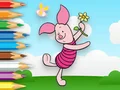 Spel Coloring Book: Piglet Holds Toy Windmill aanlyn