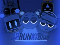 Spel Sprunki Blue Mod aanlyn