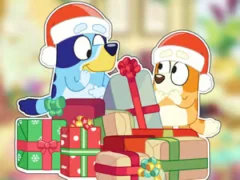 Spel Jigsaw Puzzle: Bluey Christmas Unboxing aanlyn