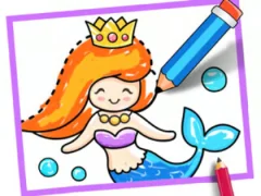 Spel Toddler Drawing: Mermaid aanlyn