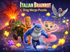 Spel Italian Brainrot Drag Merge Puzzle aanlyn