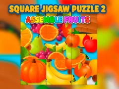 Spel Square jigsaw Puzzle 2 - Assemble Fruits aanlyn