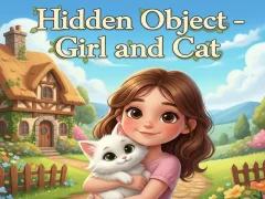 Spel Hidden Object - Girl and Cat aanlyn