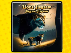 Spel Lions Jigsaw Jigsaw aanlyn