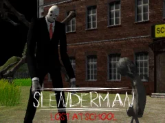 Spel Slenderman Lost at School aanlyn