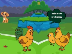 Spel Feed Hungry Hen Family aanlyn