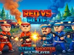 Spel Red vs Blue. Strike Shooter Multiplayer aanlyn