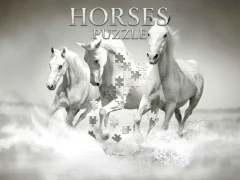 Spel Horses Puzzle aanlyn