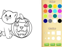 Spel Halloween Coloring Book aanlyn