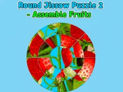 Spel Round jigsaw Puzzle 2 - Assemble Fruits aanlyn