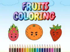Spel FRUITS COLORING aanlyn