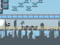 Spel Gravity Guy HTML5 aanlyn