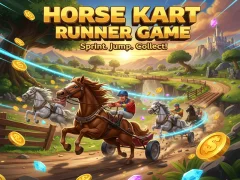 Spel Horse Kart Runner Game aanlyn