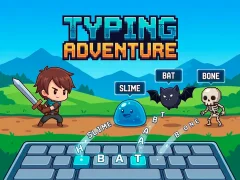 Spel Typing Adventure aanlyn