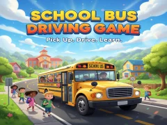 Spel School Bus Driving Game aanlyn