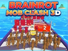 Spel Brainrot Mob Clash 3D aanlyn