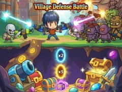 Spel Village Defense Battle aanlyn