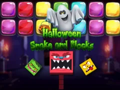 Spel Halloween Snake and Blocks aanlyn