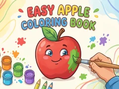 Spel Easy Apple Coloring Book aanlyn