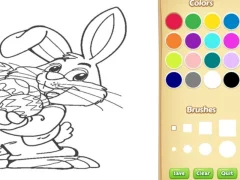 Spel Easter Bunny Coloring Book for Kids aanlyn