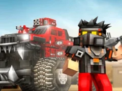 Spel Blocky Cars: Car Battle aanlyn
