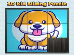 Spel 3D Kid Sliding Puzzle aanlyn