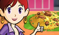Spel Sara's Cooking Class: Mutton Biryani aanlyn